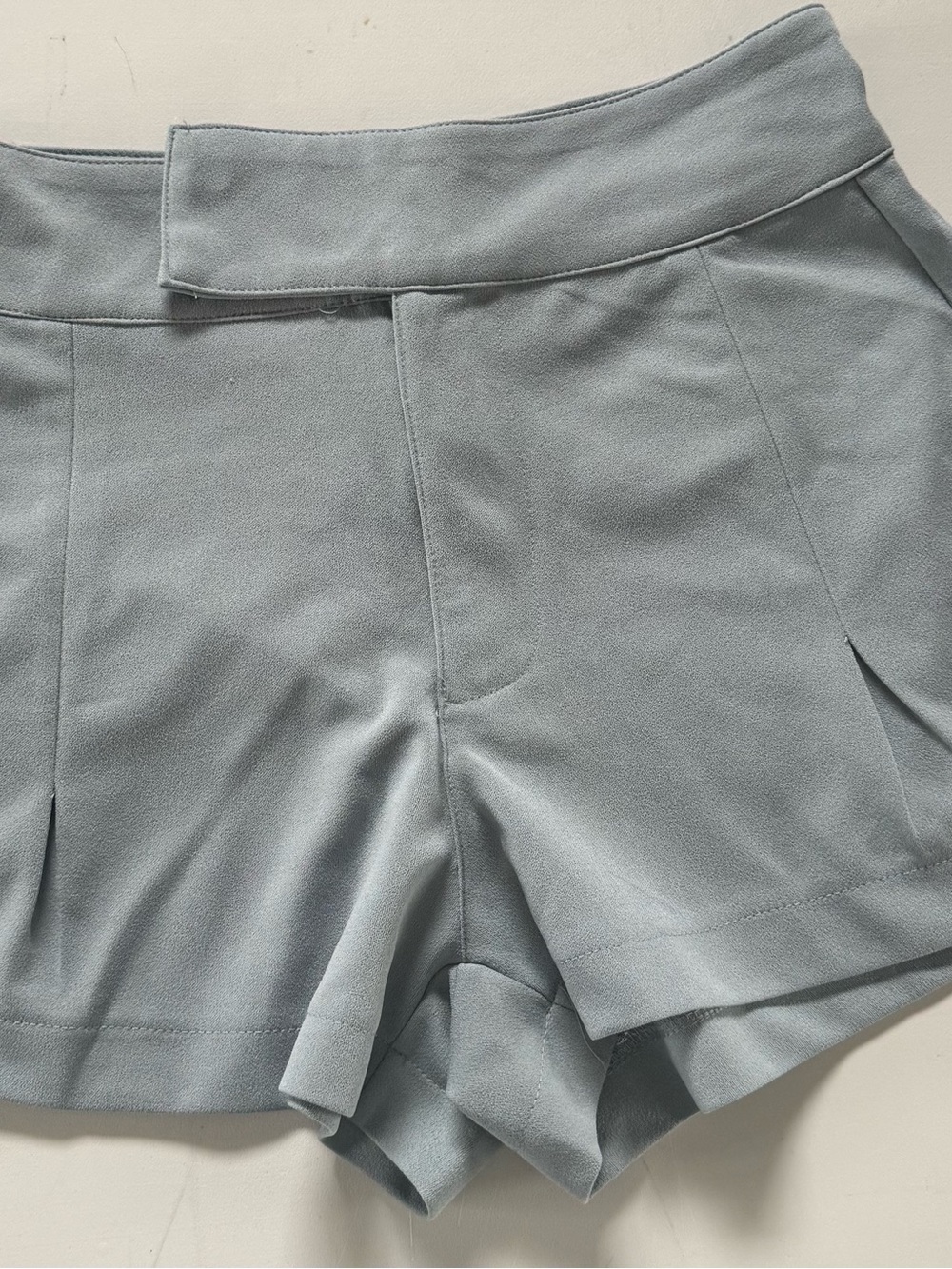 Sincerely Jules High-Waist Light Blue Tailored Shorts